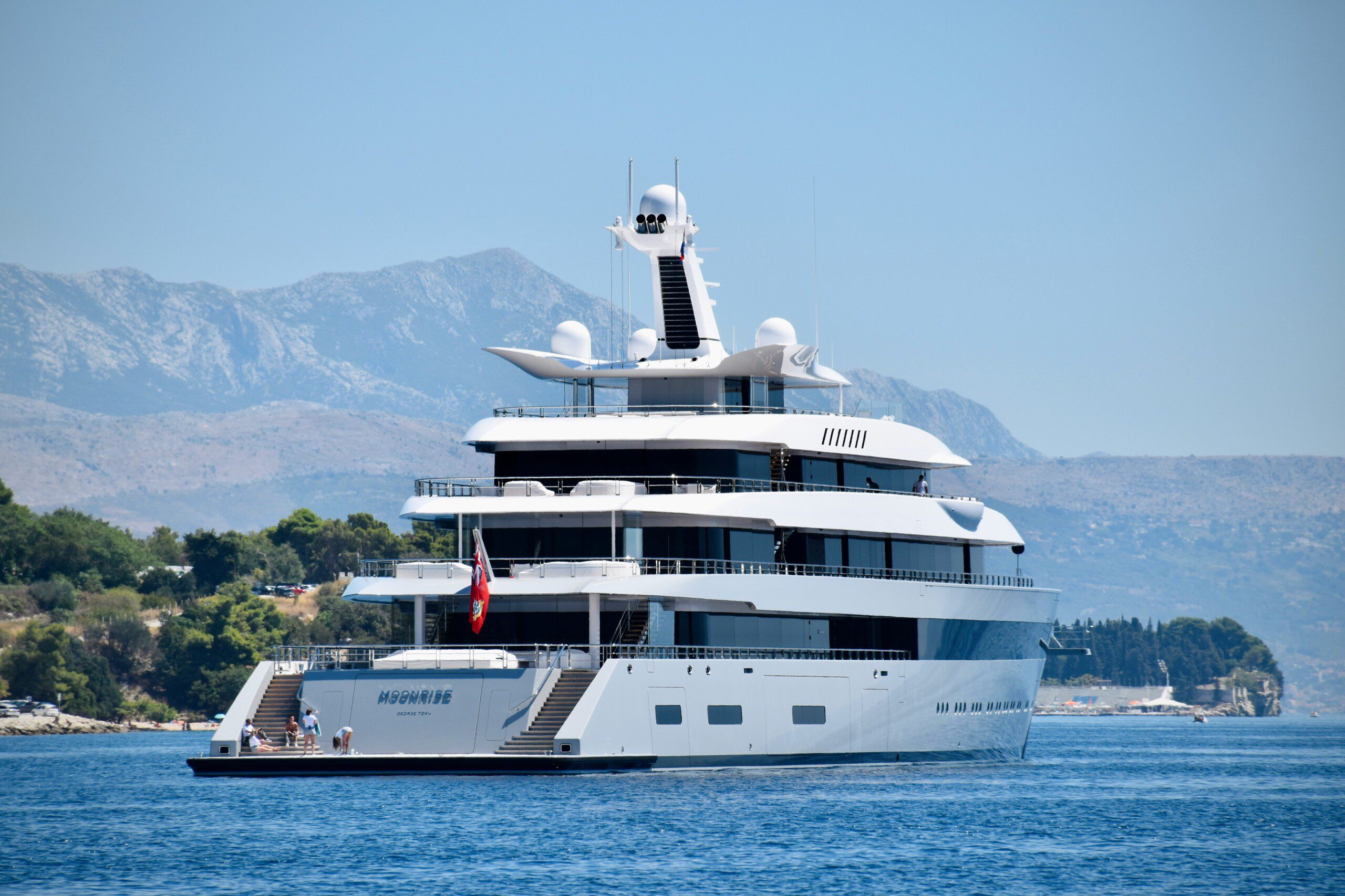 Superyacht on calm waters, perfect for greenies reviewing a yacht crew checklist before 2026 season